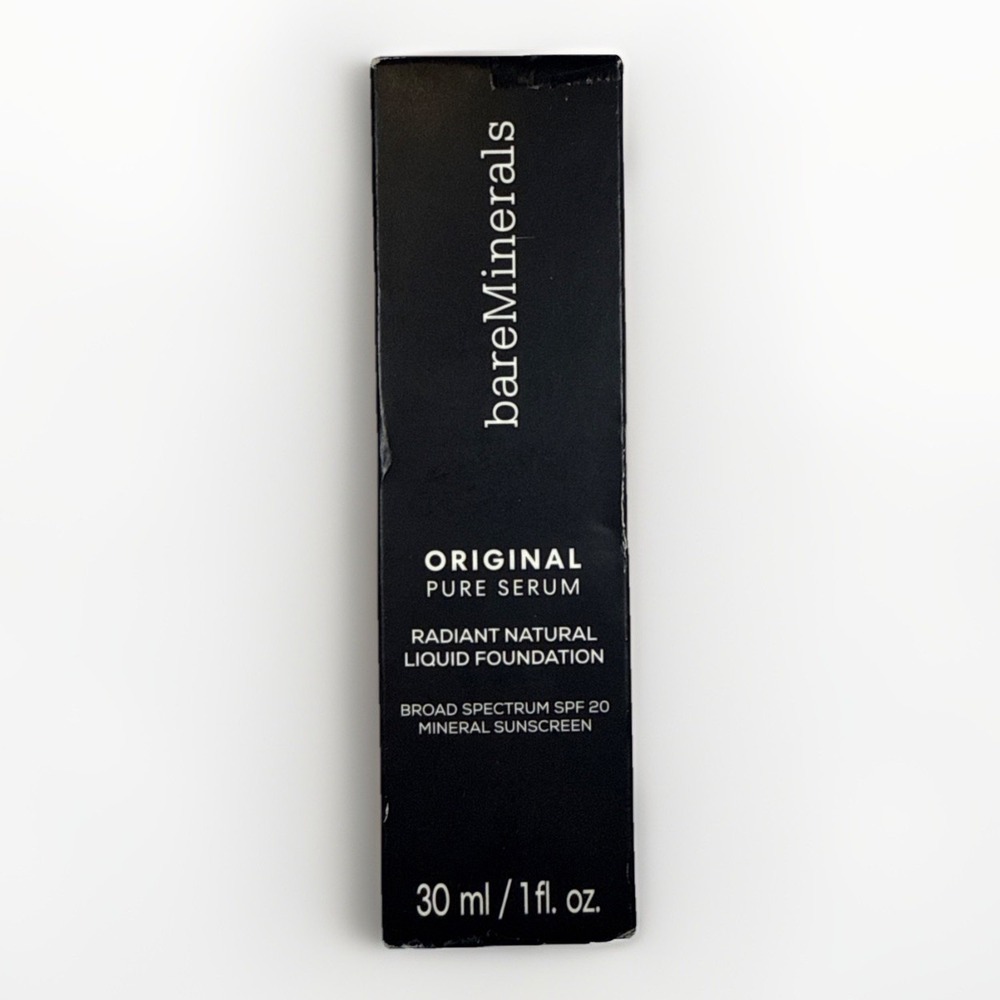 NIB Bare Minerals Pure Serum Foundation 1 oz Medium Deep Warm 4.5 NEW SEALED‎